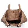 Torebka Damska Shopper Bag z Kosmetyczką firmy Herisson 15R355 Ciemno Beżowa